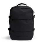 RPET-Rucksack mit USB-Anschluss und Laptopfach für 17,3” farbe schwarz zweite Ansicht