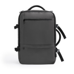 Erweiterbarer Reiserucksack aus PU-Leder mit Laptopfach für 17” zweite Ansicht