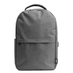 Rucksack aus 600D recyceltem Polyester mit Hauptfach für Laptops farbe grau zweite Ansicht