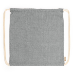 Umweltfreundlicher Kordelzugrucksack im melierten Finish, 120 g/m² farbe schwarz zweite Ansicht