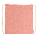 Umweltfreundlicher Kordelzugrucksack im melierten Finish, 120 g/m² farbe rot zweite Ansicht