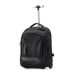 Trolley-Rucksack aus 300D-Polyester für 17”-Laptops farbe schwarz erste Gebrauchsansicht