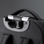 Trolley-Rucksack aus 300D-Polyester für 17”-Laptops farbe schwarz erste Detailansicht