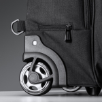 Trolley-Rucksack aus 300D-Polyester für 17”-Laptops farbe schwarz dritte Detailansicht