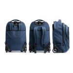 Trolley-Rucksack aus 300D-Polyester für 17”-Laptops farbe schwarz fünfte Detailansicht