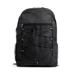 Sportlicher Rucksack aus 600D Polyester mit Frontreißverschluss farbe schwarz zweite Ansicht