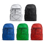 Sportlicher Rucksack aus 600D Polyester mit Frontreißverschluss farbe rot vierte Detailansicht