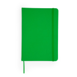 Notizblock mit Hardcover aus Kunstleder und Lesezeichen, A5 farbe grün zweite Ansicht