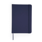 Notizblock mit Hardcover aus Kunstleder und Lesezeichen, A5 farbe marineblau zweite Ansicht