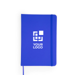 Notizblock mit Hardcover aus Kunstleder und Lesezeichen, A5 Hauptansicht