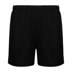 Kurze Sporthose ohne Innenslip 140 g/m2 Roly Direct Player farbe schwarz zweite Ansicht