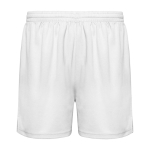 Kurze Sporthose ohne Innenslip 140 g/m2 Roly Direct Player farbe weiß zweite Ansicht