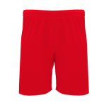 Kurze Sporthose aus Polyester 140 g/m2 Roly Direct Dortmund farbe rot zweite Ansicht
