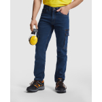 Arbeitsjeans aus Baumwolle und Polyester 370 g/m2 Roly Raptor farbe jeansblau erste Gebrauchsansicht