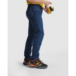 Arbeitsjeans aus Baumwolle und Polyester 370 g/m2 Roly Raptor farbe jeansblau dritte Gebrauchsansicht