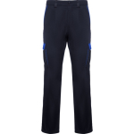 Unisex-Arbeitshose mit Kontrastdetails und vielen Taschen, 250 g/m², Roly Trooper farbe köngisblau zweite Ansicht