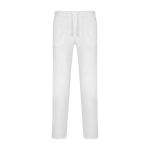 Lange Unisex-Sanitärhose mit geradem Schnitt 195 g/m2 Roly Care farbe weiß zweite Ansicht