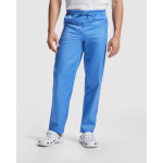 Lange Unisex-Sanitärhose mit geradem Schnitt 195 g/m2 Roly Care farbe bondi blau erste Gebrauchsansicht