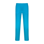 Lange Unisex-Sanitärhose mit geradem Schnitt 195 g/m2 Roly Care farbe cyan-blau zweite Ansicht