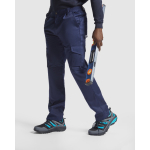 Arbeitsbundhose mit Taschen aus Polyester 245 g/m2 Roly Protect farbe marineblau fünfte Gebrauchsansicht