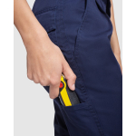 Arbeitshose für Damen aus Polyester und Baumwolle 240 g/m2 Roly Daily farbe marineblau zweite Detailansicht