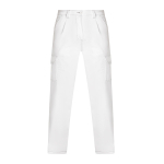 Lange Arbeitsbundhose mit Elastan 250 g/m2 Roly Daily Stretch farbe weiß zweite Ansicht