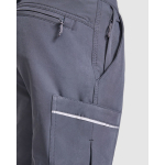 Arbeitsbundhose mit Multitaschen und Elastan 260 g/m2 Roly Wall farbe schwarz dritte Detailansicht