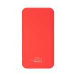 Zweifarbige Powerbank mit LED-Ladeanzeige, 10.000 mAh farbe rot zweite Ansicht