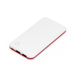 Zweifarbige Powerbank mit LED-Ladeanzeige, 10.000 mAh farbe rot erste Gebrauchsansicht