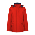 Damenparka aus recyceltem Polyester 400 g/m2 Roly Direct America farbe rot zweite Ansicht