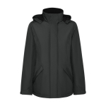 Damenparka aus recyceltem Polyester 400 g/m2 Roly Direct America farbe aschgrau zweite Ansicht