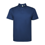 Poloshirt aus recyceltem Polyester, Kurzarm 125 g/m2 Roly Direct Tormo farbe marineblau zweite Ansicht