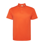 Poloshirt aus recyceltem Polyester, Kurzarm 125 g/m2 Roly Direct Tormo farbe dunkelorange zweite Ansicht