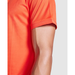 Poloshirt aus recyceltem Polyester, Kurzarm 125 g/m2 Roly Direct Tormo farbe dunkelorange zweite Detailansicht