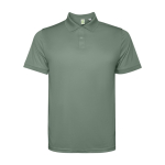 Poloshirt aus recyceltem Polyester, Kurzarm 125 g/m2 Roly Direct Tormo farbe olivgrün zweite Ansicht