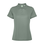 Damen-Poloshirt aus recyceltem Polyester 125 g/m2 Roly Direct Tormo farbe olivgrün zweite Ansicht
