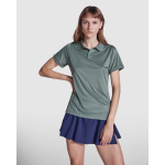 Damen-Poloshirt aus recyceltem Polyester 125 g/m2 Roly Direct Tormo farbe olivgrün erste Gebrauchsansicht