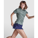 Damen-Poloshirt aus recyceltem Polyester 125 g/m2 Roly Direct Tormo farbe olivgrün vierte Gebrauchsansicht