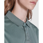 Damen-Poloshirt aus recyceltem Polyester 125 g/m2 Roly Direct Tormo farbe olivgrün erste Detailansicht