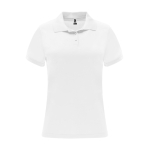 Technisches Damen-Poloshirt aus Polyester 150 g/m2 Roly Direct Monzha farbe weiß zweite Ansicht