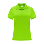 Technisches Damen-Poloshirt aus Polyester 150 g/m2 Roly Direct Monzha farbe lindgrün zweite Ansicht