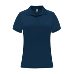 Technisches Damen-Poloshirt aus Polyester 150 g/m2 Roly Direct Monzha farbe marineblau zweite Ansicht