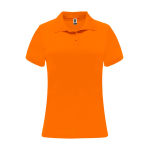Technisches Damen-Poloshirt aus Polyester 150 g/m2 Roly Direct Monzha farbe neonorange zweite Ansicht
