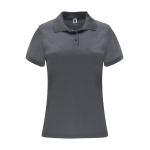 Technisches Damen-Poloshirt aus Polyester 150 g/m2 Roly Direct Monzha farbe aschgrau zweite Ansicht