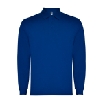 Poloshirt aus Polyester, Langarm 220 g/m2 Roly Direct Carpe farbe köngisblau zweite Ansicht