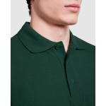 Poloshirt aus Polyester, Langarm 220 g/m2 Roly Direct Carpe farbe marineblau erste Detailansicht