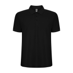 Kurzarm-Poloshirt aus Piqué 220 g/m2 Roly Direct Pegaso Premium farbe schwarz zweite Ansicht