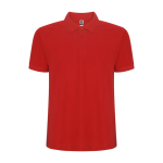 Kurzarm-Poloshirt aus Piqué 220 g/m2 Roly Direct Pegaso Premium farbe rot zweite Ansicht