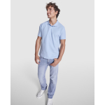 Kurzarm-Poloshirt aus Piqué 220 g/m2 Roly Direct Pegaso Premium farbe weiß erste Gebrauchsansicht