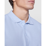Kurzarm-Poloshirt aus Piqué 220 g/m2 Roly Direct Pegaso Premium farbe weiß erste Detailansicht